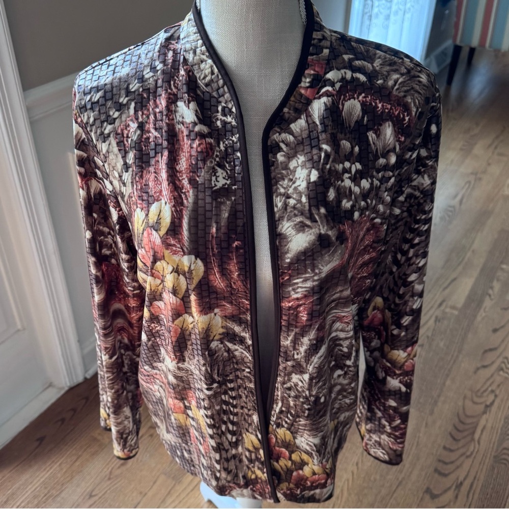 Vintage Southern Lady women’s size‎ 8 Brown
Print Open Front Jacket
Women's